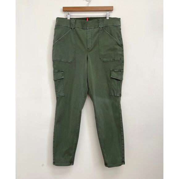 SPANX Stretch Soft Twill Ankle Cargo Pull-On Shaping Smoothing Skinny Pant - 2X - Picture 1 of 11